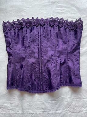 Vintage Fredericks of Hollywood Purple Corset